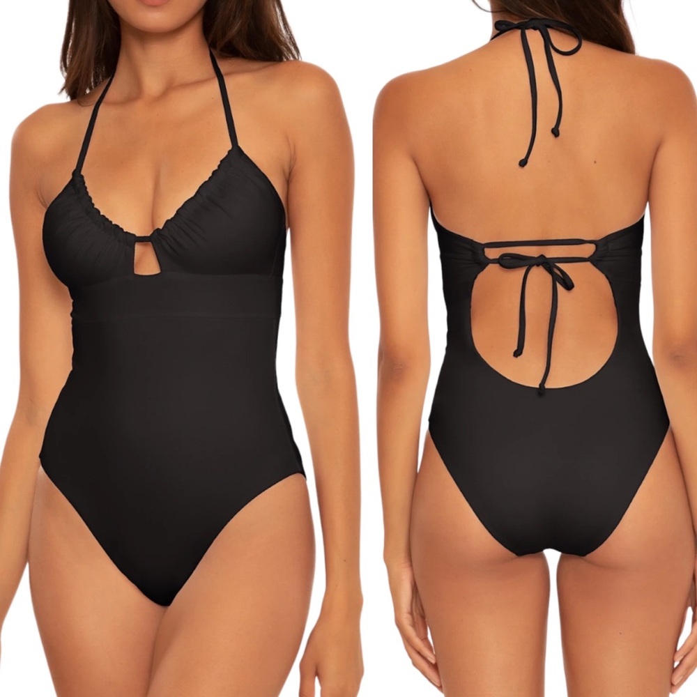 BECCA Black One Piece Swimsuit Large